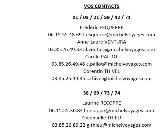 Contacts laurine et fred
