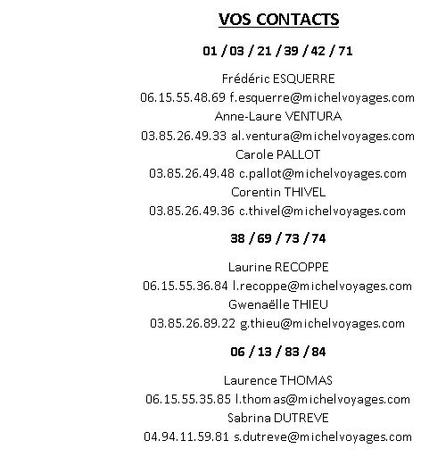 Contacts tous commerciaux