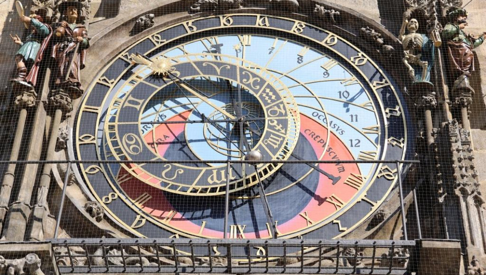 Horloge de l'ancien Hôtel de Ville Prague © T. Michel